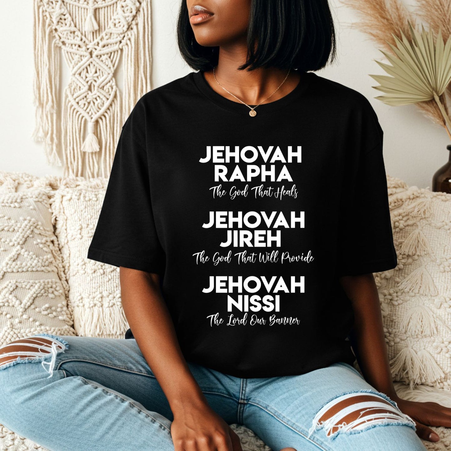 Jehovah Shirt in White Shirt