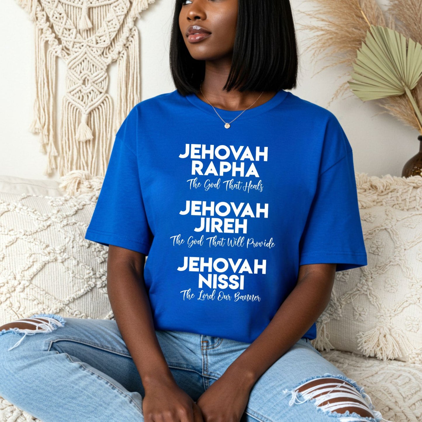 Jehovah Shirt in White Shirt