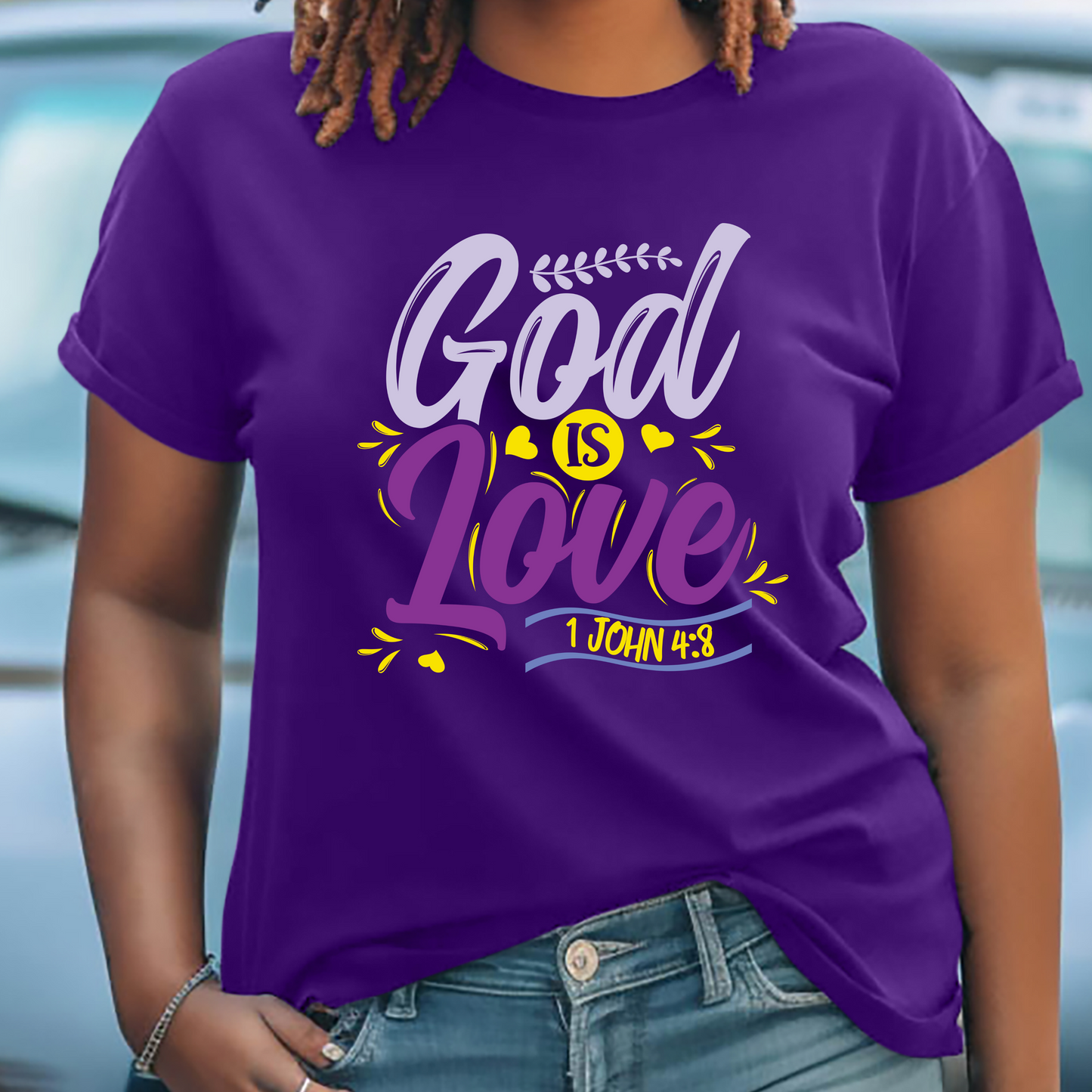 God Is Love (purple) Shirt