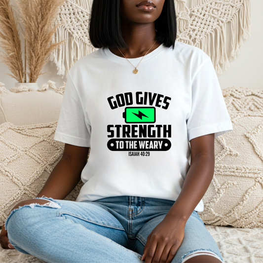 God Gives Strength Shirt