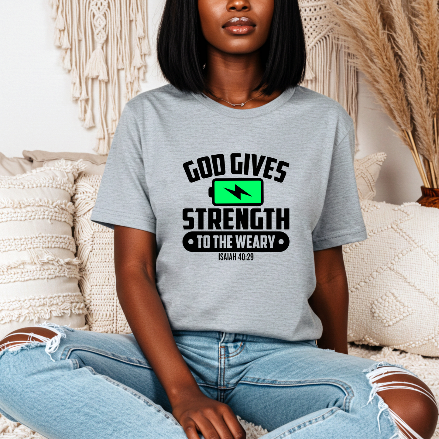 God Gives Strength Shirt