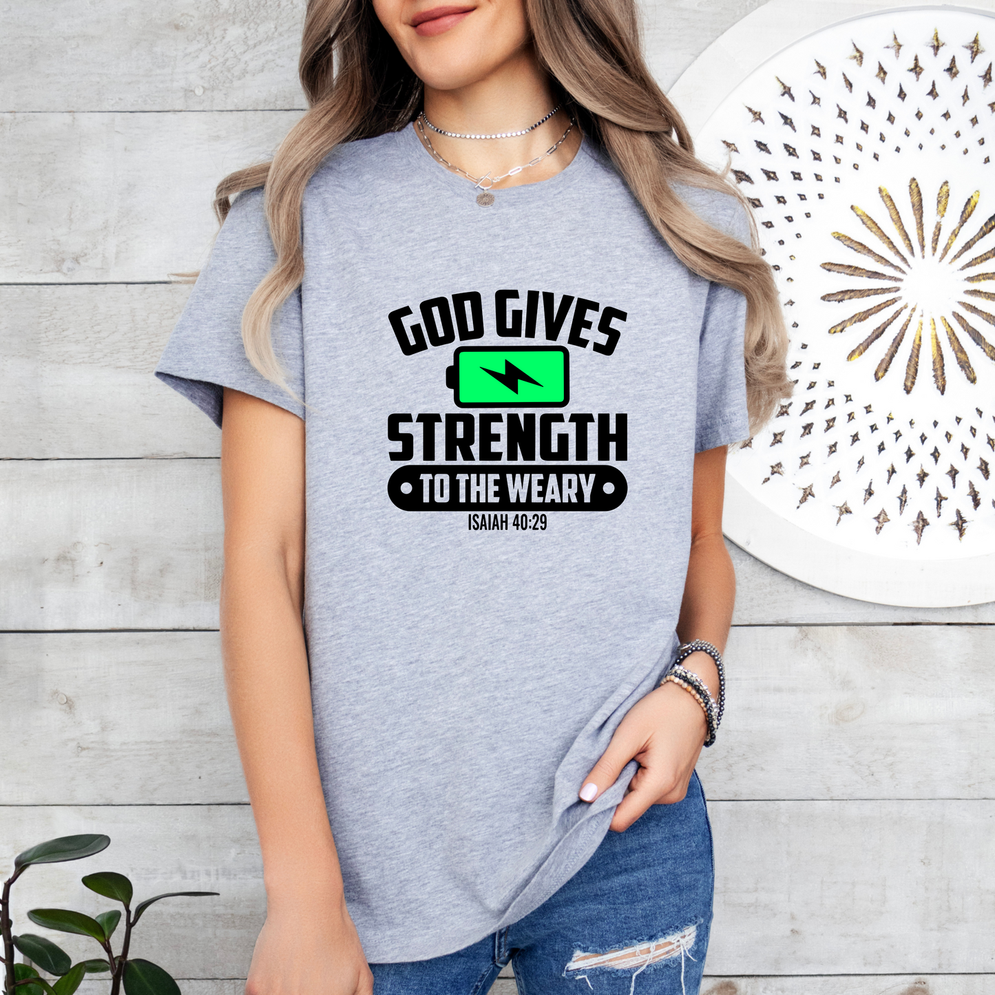 God Gives Strength Shirt